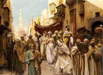 Arab or Arabic people and life. Orientalism oil paintings  507